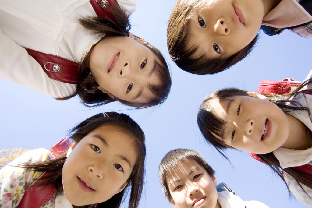 小学生４人輪